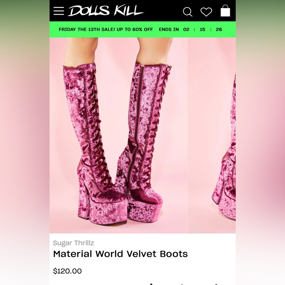 Dolls Kill platform Material World Platform Boots